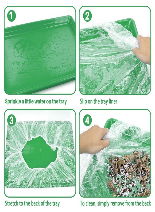 RAINFLOW Disposable Bird Cage Liner - 40PCS Elastic Plastic Small Animal Cage Liners Waterproof Easy to Clean Leakproof for Portable Birdcage Litter Box Liners for Parakeet Hedgehog Hamster (14x9.8in) - Image 5